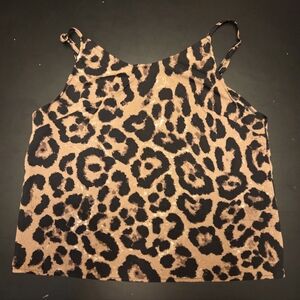 Leopard Print Crop Tank